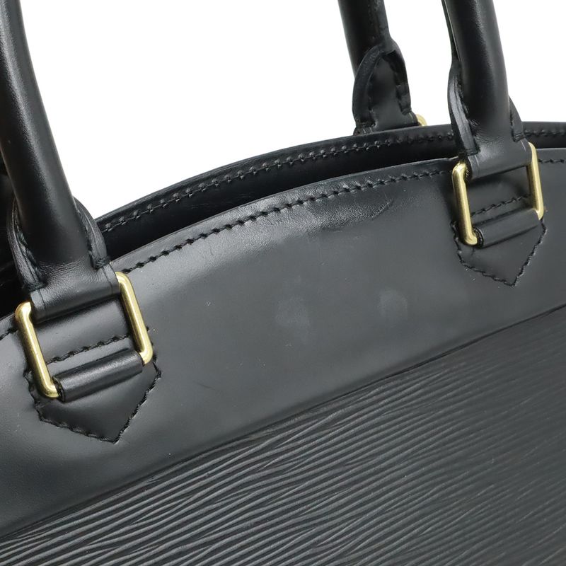 Louis Vuitton Epi Riviera Handbag Noir Black Gold