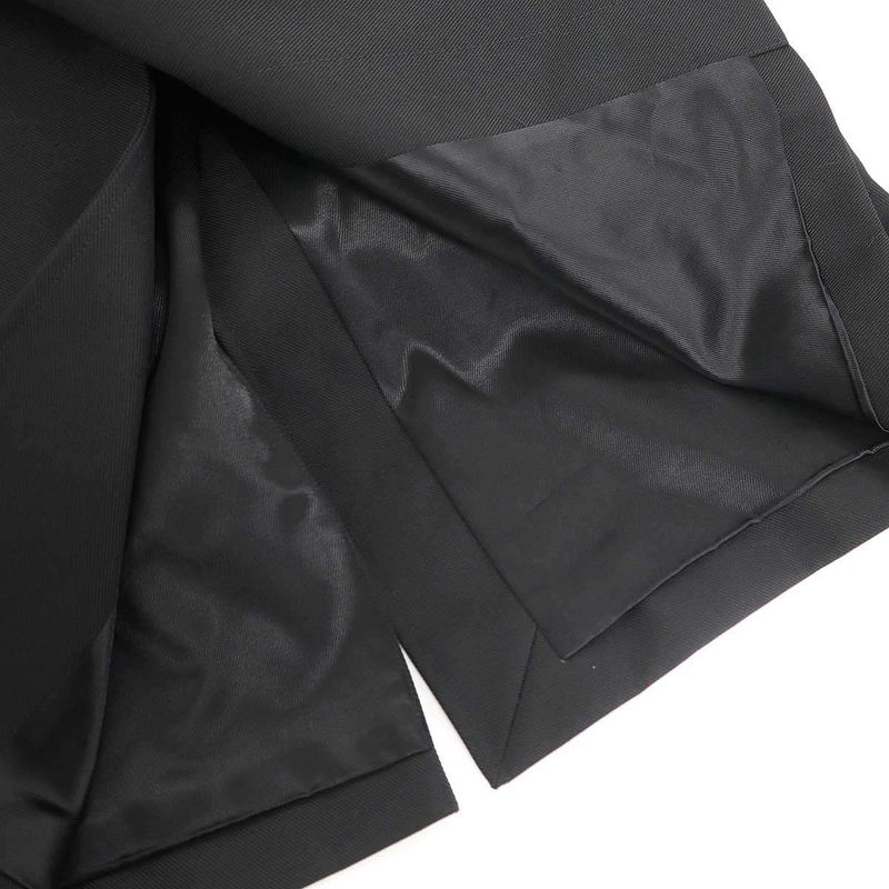 Saint Laurent Paris Wool Polyester Color Coat Black 46