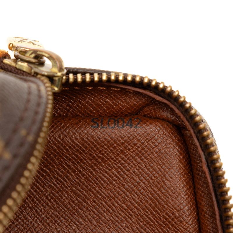 Louis Vuitton Monogram Pochette Marli Bandouliere Crossbody Shoulder Bag Brown