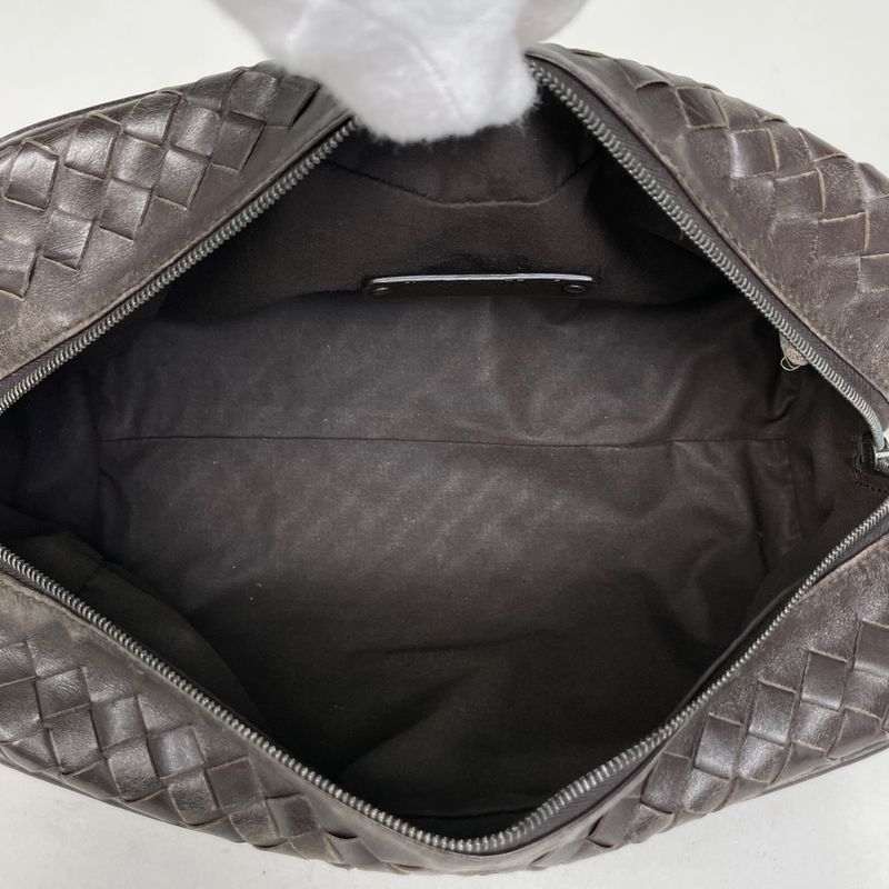 Bottega Veneta Intrecciato Second Bag Handbag Leather Brown