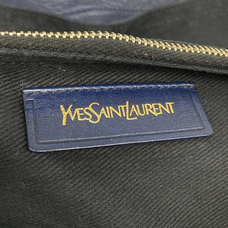 Saint Laurent Handbag Muse Two Navy Leather