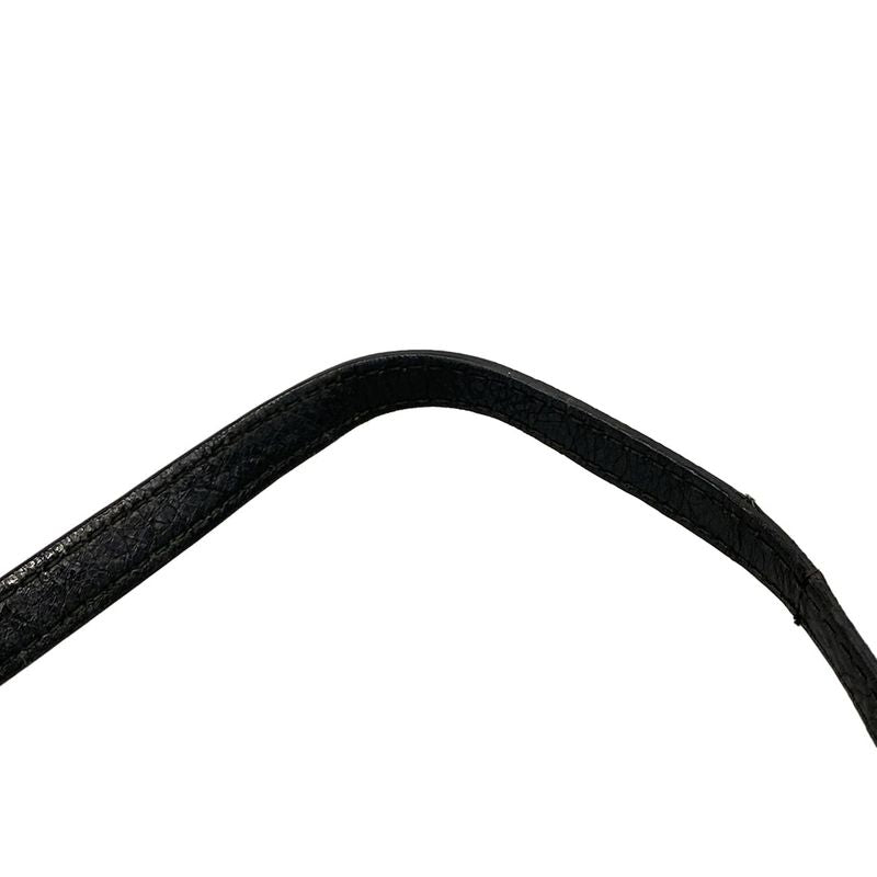 Balenciaga Shoulder Bag the Hip Black Leather