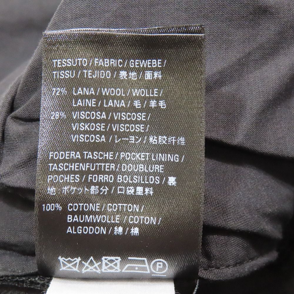 Balenciaga Trousers Straight Pants Zip Fly Wool 38 Black