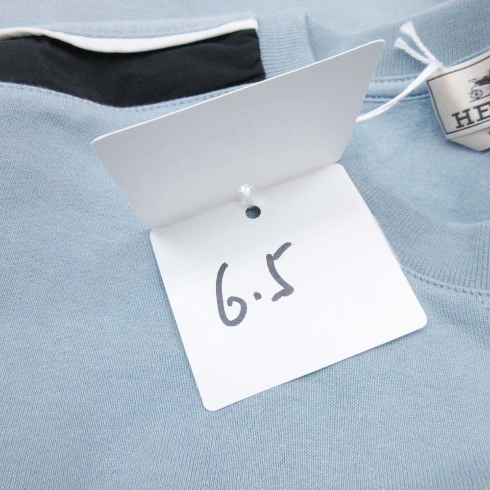 Hermes Run Side Line Sweatshirt Pullover Top Crew Neck Brushed Lining XL Sac