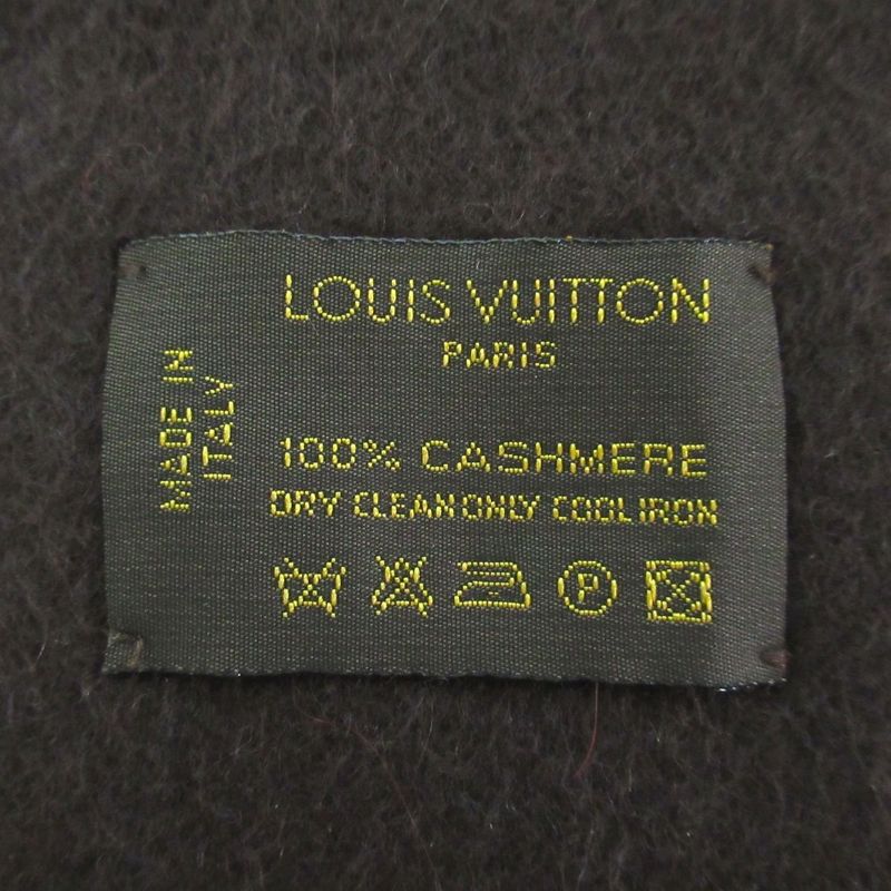 Louis Vuitton Echarpe Jhelum Cashmere Fringe Scarf LV Brown