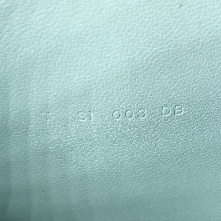 Hermes Dogon GM Duo Wallet Bifold Leather Silver Turquoise Blue