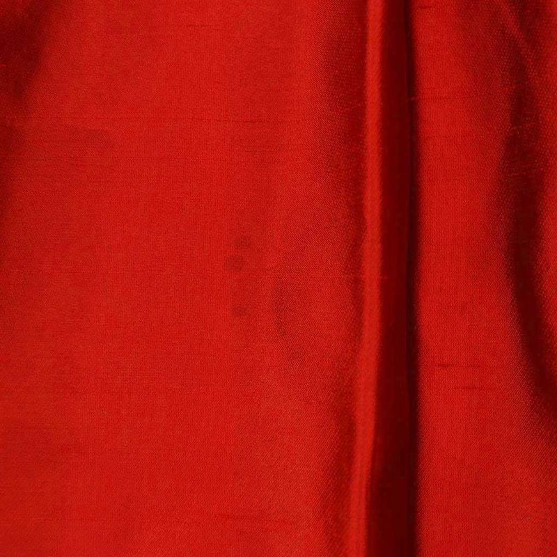 Dolce & Gabbana Dress Mimore Long Square Neck One Color Silk 40 Red BB