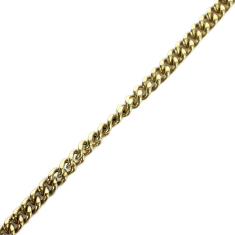 Dior Necklace Logo Faux Pearl Line Stone Gold