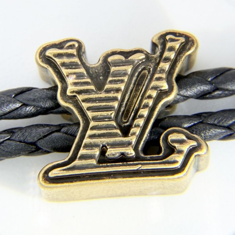 Louis Vuitton Bracelet Monogram LV Rodeo Black Gold