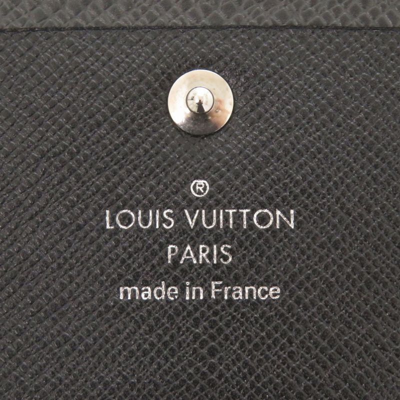 Louis Vuitton Porte-Monnaie Sergei Taiga Ardoise Coin Case Wallet