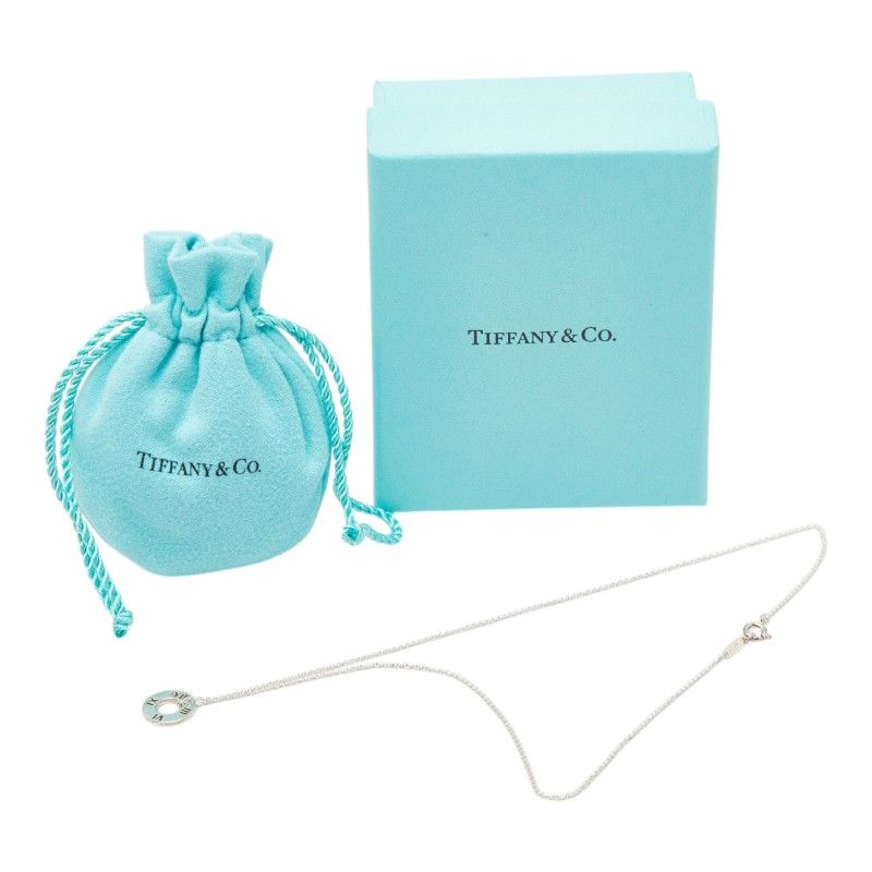 Tiffany & Co Atlas Circle Necklace Silver