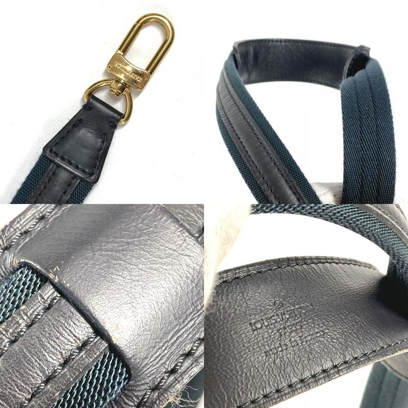 Louis Vuitton Shoulder Strap Unknown Leather Canvas Navy