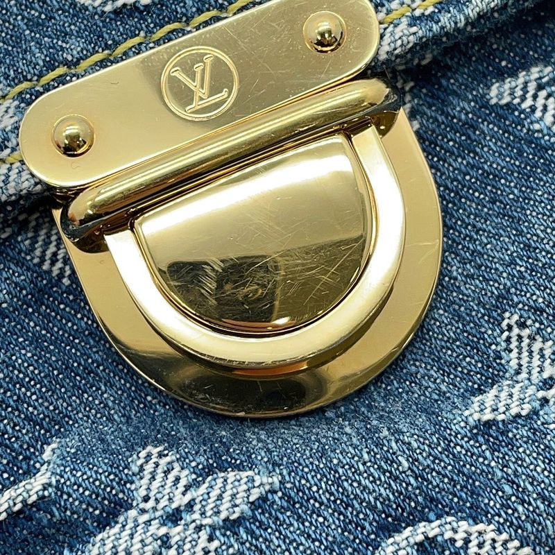 Louis Vuitton Shoulder Bag Monogram Denim Baggy GM 2-Way