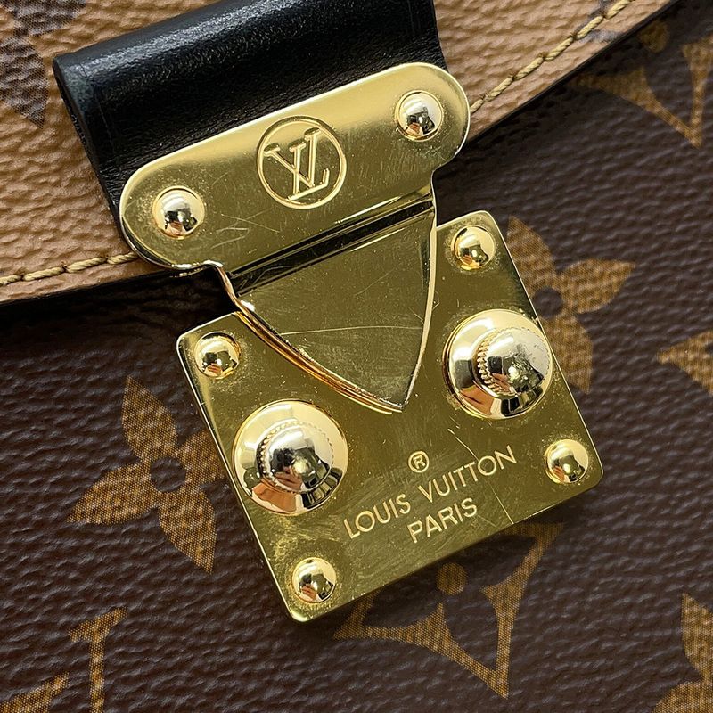 Louis Vuitton Monogram Reverse Camera Box 2-Way Chain Shoulder Bag Black
