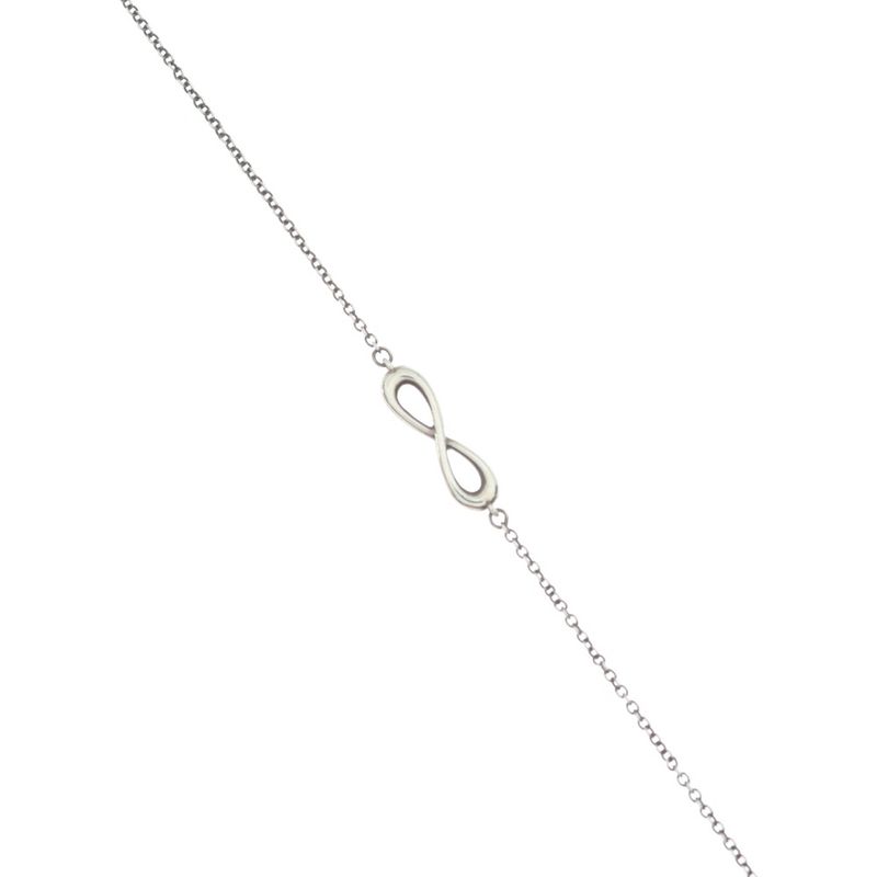 Tiffany & Co Infinity Endless Necklace Pendant Chain 925 Sterling Silver