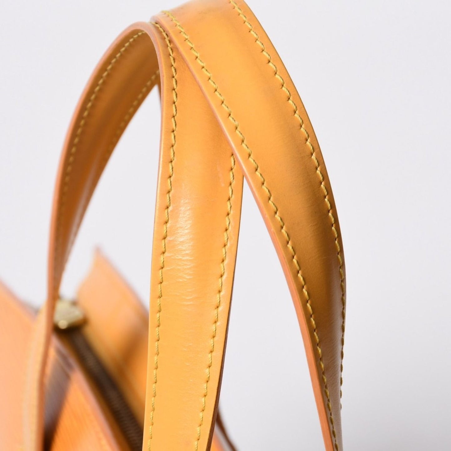 Louis Vuitton Saint Jacques PM Handbag Epi Leather Yellow Gold — view 8