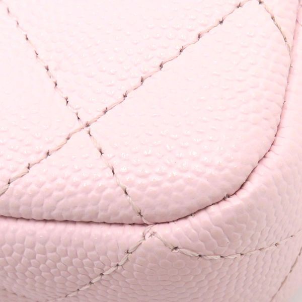Chanel Quilted Caviar Chain Wallet