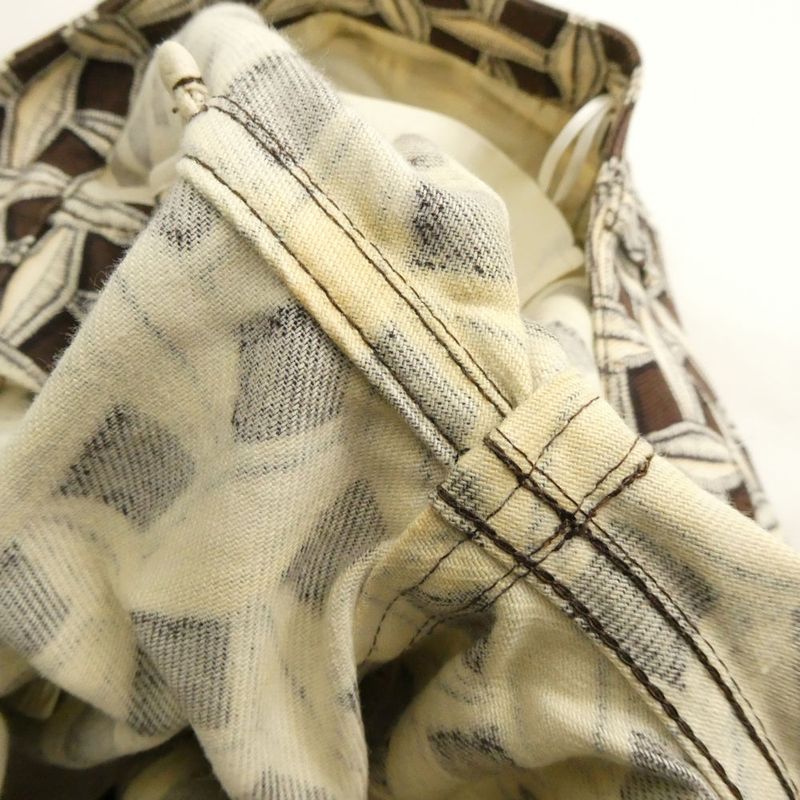 Louis Vuitton Pants 38 S Cotton and All Over Pattern Straight 3/4 Length