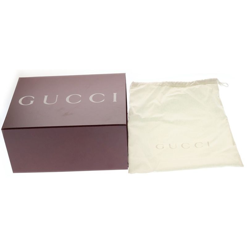 Gucci GG Marmont Logo Plate Lambskin Leather 2-Way Hand Chain Shoulder Bag