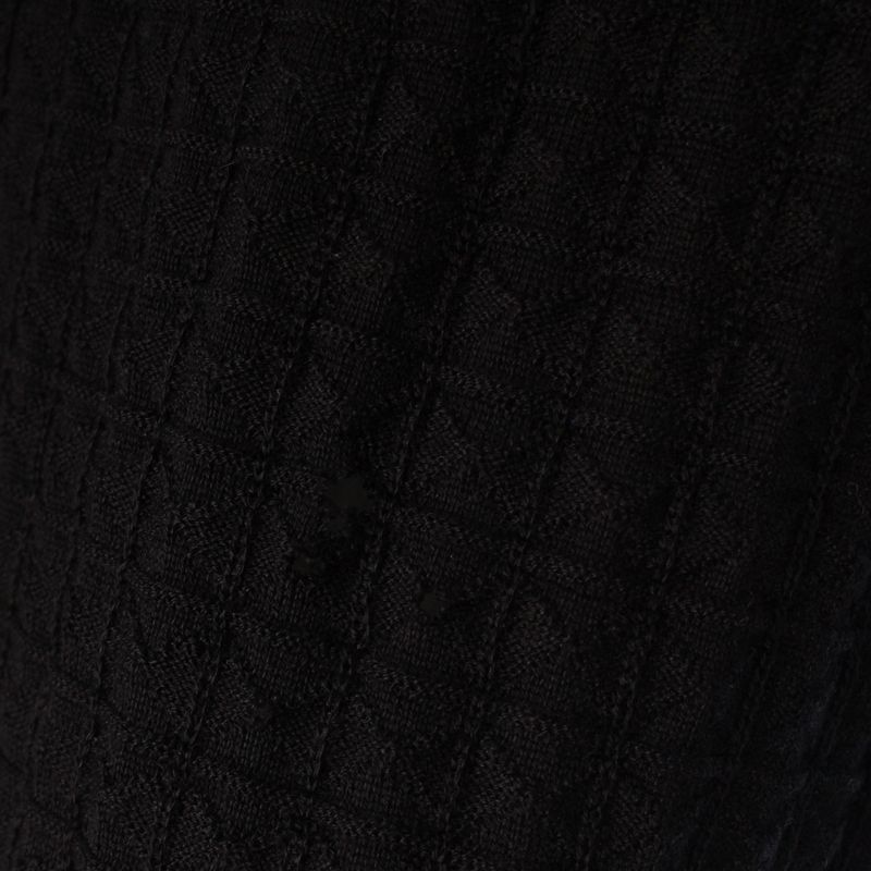 Hermes Cashmere Series Button Cardigan Top Black 38
