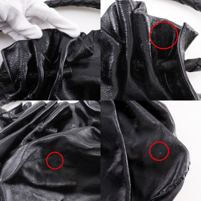 Bottega Veneta Intrecciato Leather Black Tote