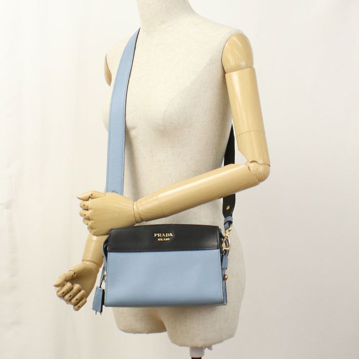 Prada 2-Way Shoulder Bag Leather