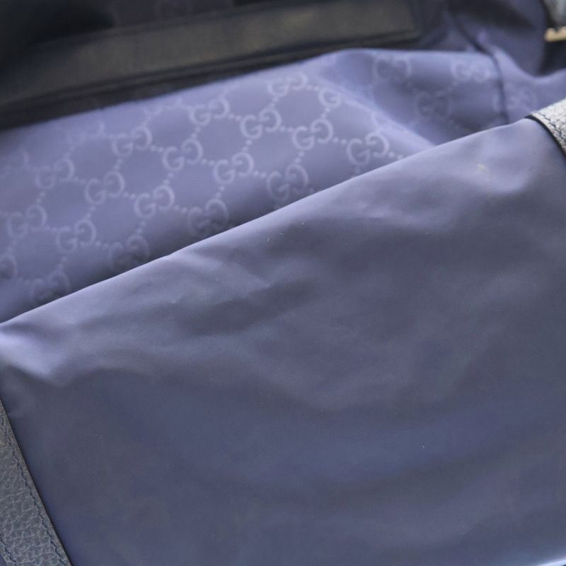 Gucci Gglogo Nylon Backpack Blue