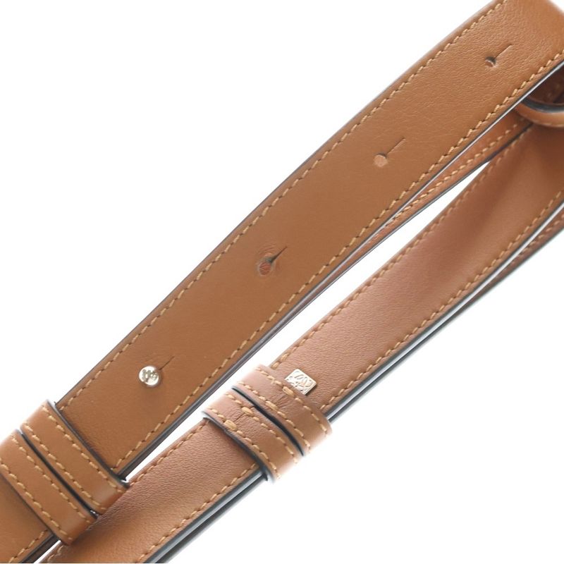 Loewe Hammock Small 2-Way Shoulder Bag Brown Leather Silver