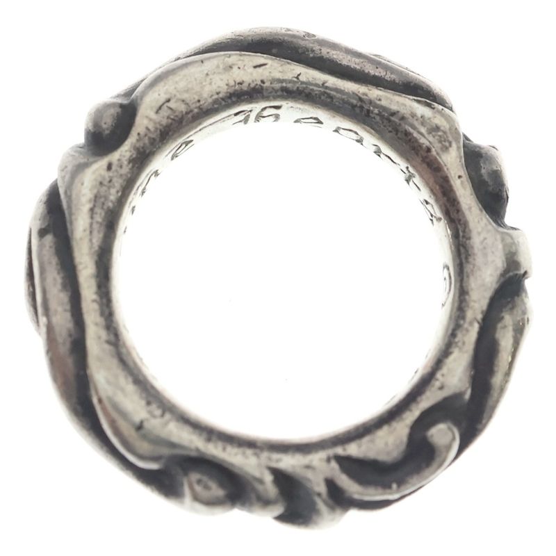 Chrome Hearts Scrl Band Scroll Ring Silver