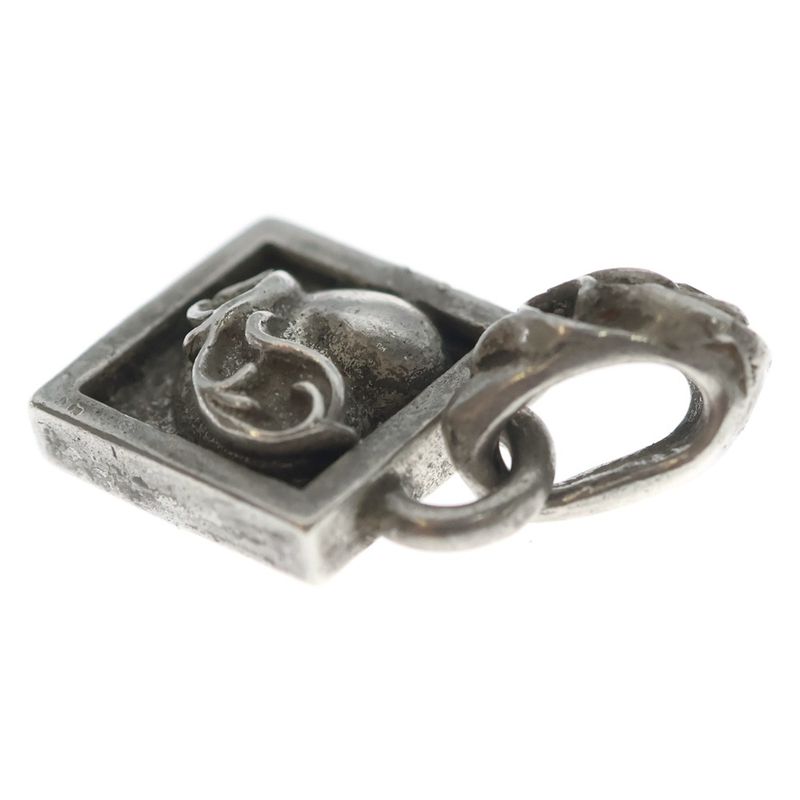 Chrome Hearts Framed Heart Charm Pendant Top Silver