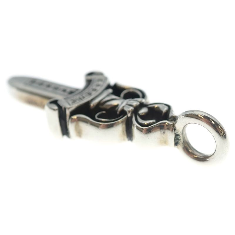 Chrome Hearts Double Dagger Daga Pendant Top Silver