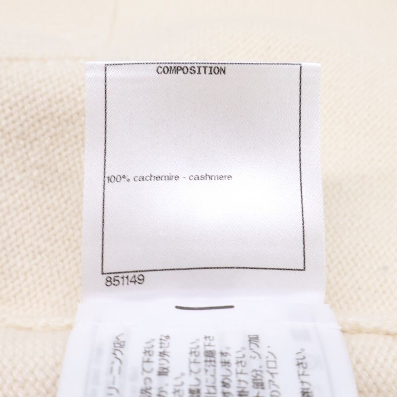 Chanel CC Logo Button Cashmere Sleeveless 34 Shirt