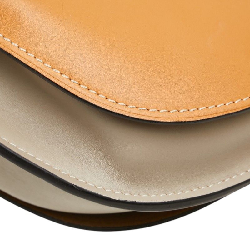 Loewe Anagram Gate Crossbody Shoulder Bag Brown Grey Leather