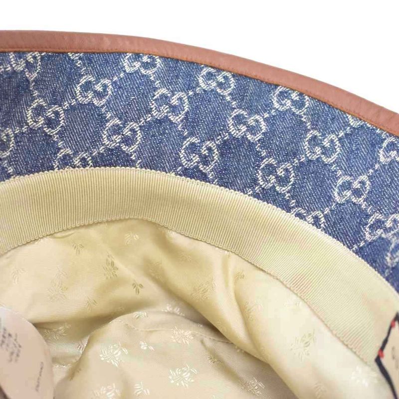 Gucci GG Canvas Denim Bucket Hat L Blue