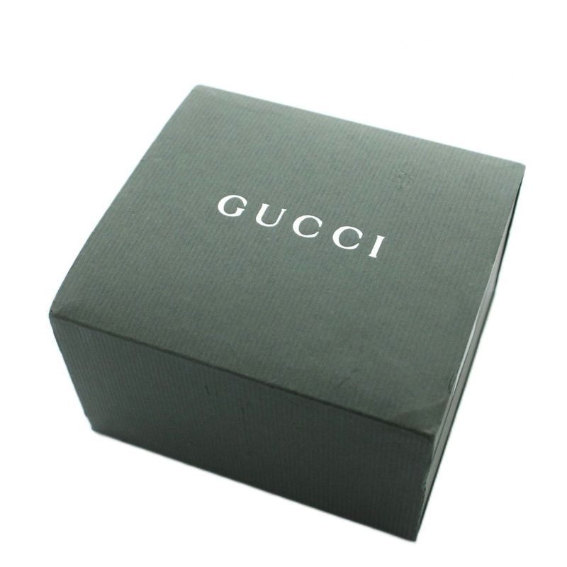 Gucci Watch Bangle Quartz Square Logo Silver