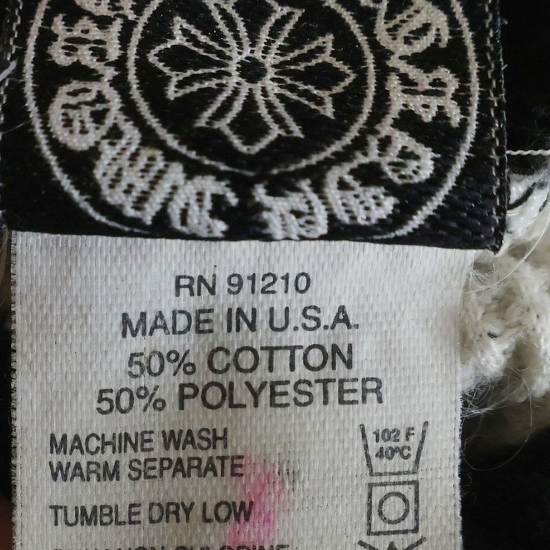 Chrome Hearts Vintage Thrml HD Plvr Lining Thermal Sleeves Floral Print Back