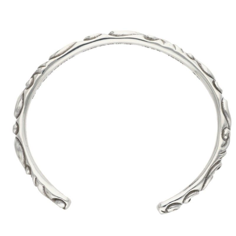 Chrome Hearts Bangle Scroll Band Silver Bracelet