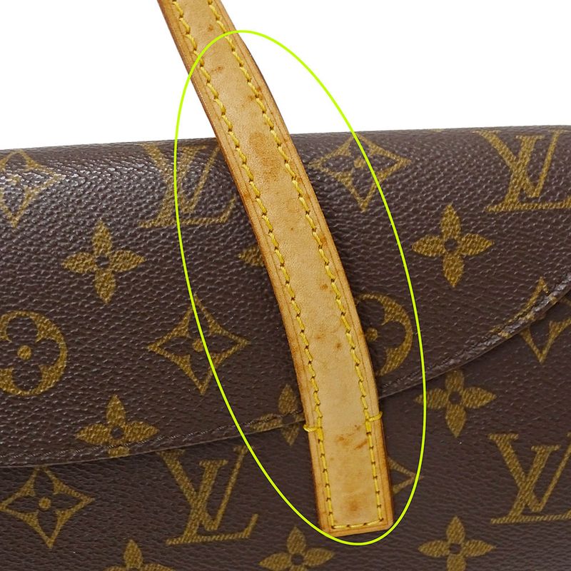 Louis Vuitton Bag Handbag Monogram Canvas Sonatine Brown Handheld Flap Type