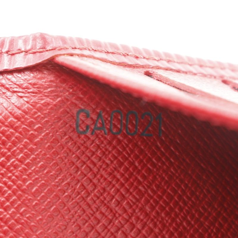 Louis Vuitton Porte Tresor International Trifold Epi Leather Castilian Red
