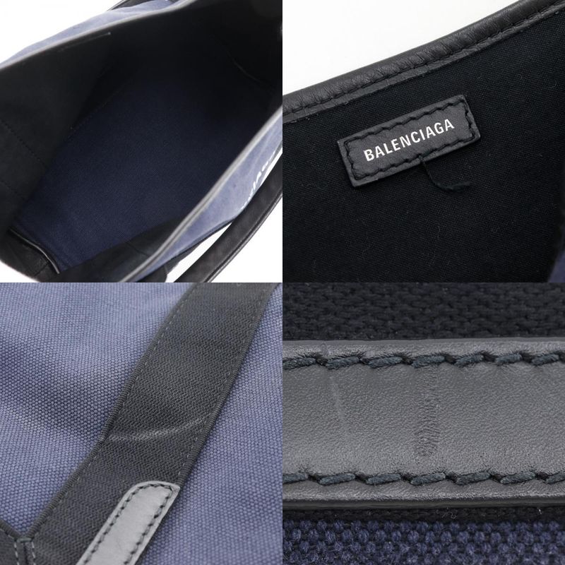 Balenciaga Navy Cabas S Canvas Blue Tote