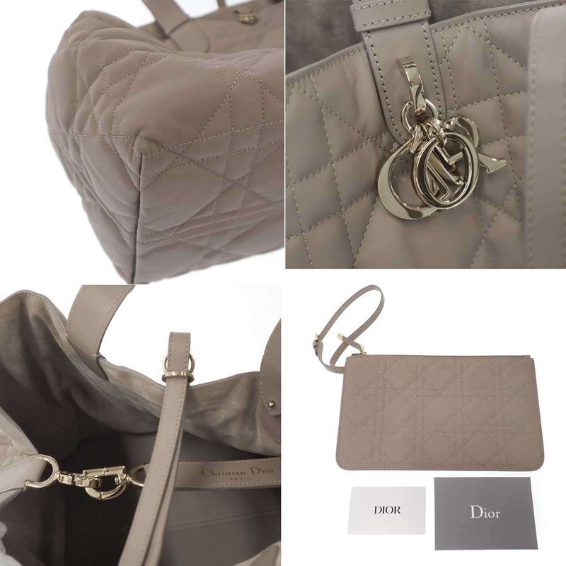 Dior Toujours Bag Large Macro Cannage Calfskin Beige