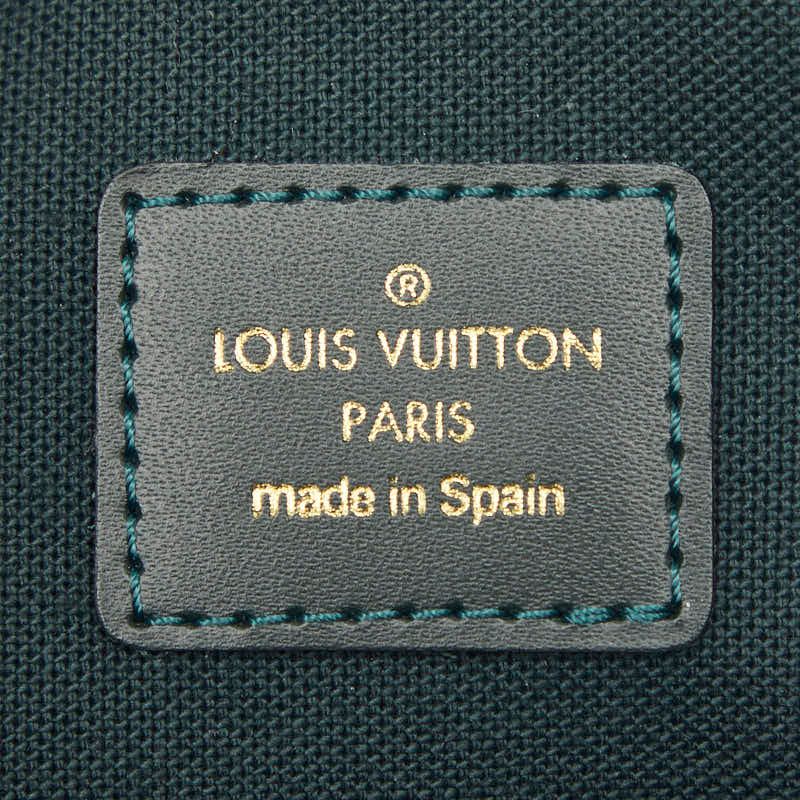 Louis Vuitton Taiga Clutch Dark Green Esepia Leather