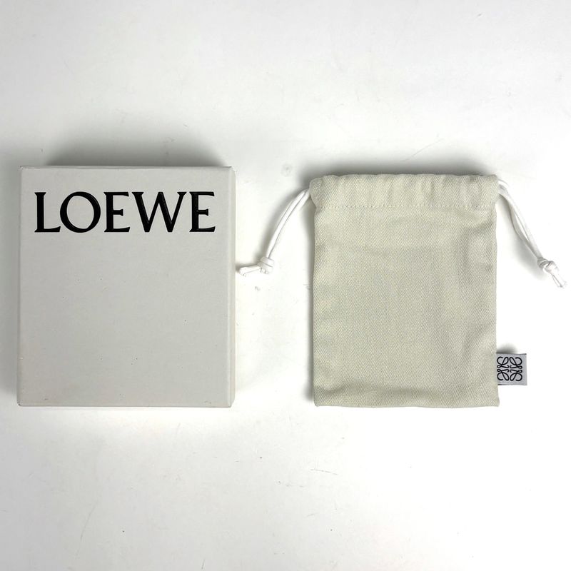 Loewe Anagram 6 Row Key Case Key Hook Leather Beige Key Holder