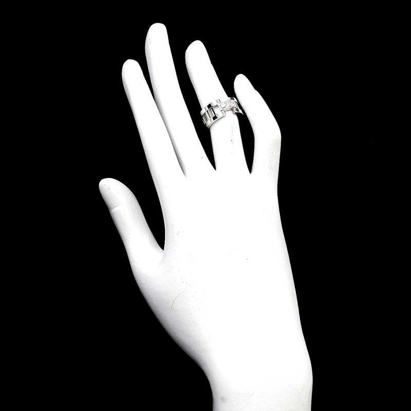 Tiffany & Co Atlas . Ring Diamond 18k WG White Gold 750