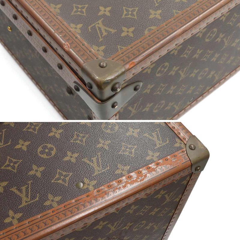 Louis Vuitton Monogram Alzer 65 Trunk Case Bag Brown
