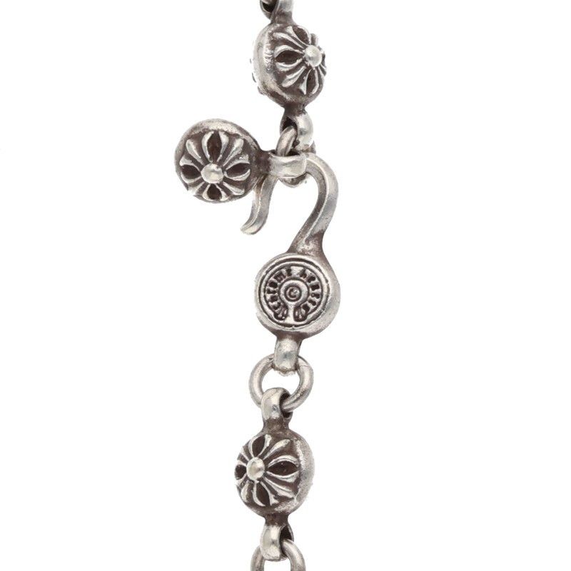 Chrome Hearts 1 Crsbl Chn Sml CH Crs Cross Ball Chain Small CH Silver Necklace