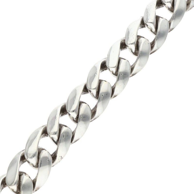 Chrome Hearts ID Floral Crs Cross ID Classic Silver Bracelet