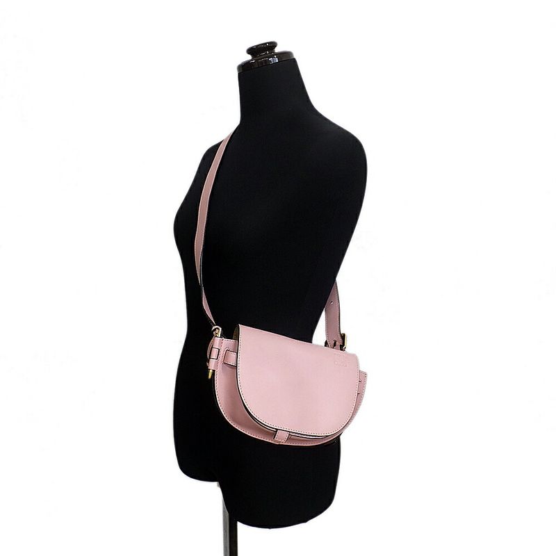 Loewe Gate Dual Mini Shoulder Bag Pink Leather