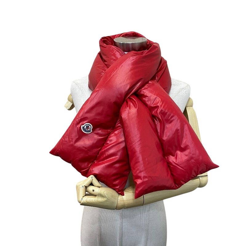 Moncler Logo Nylon Scarf Red