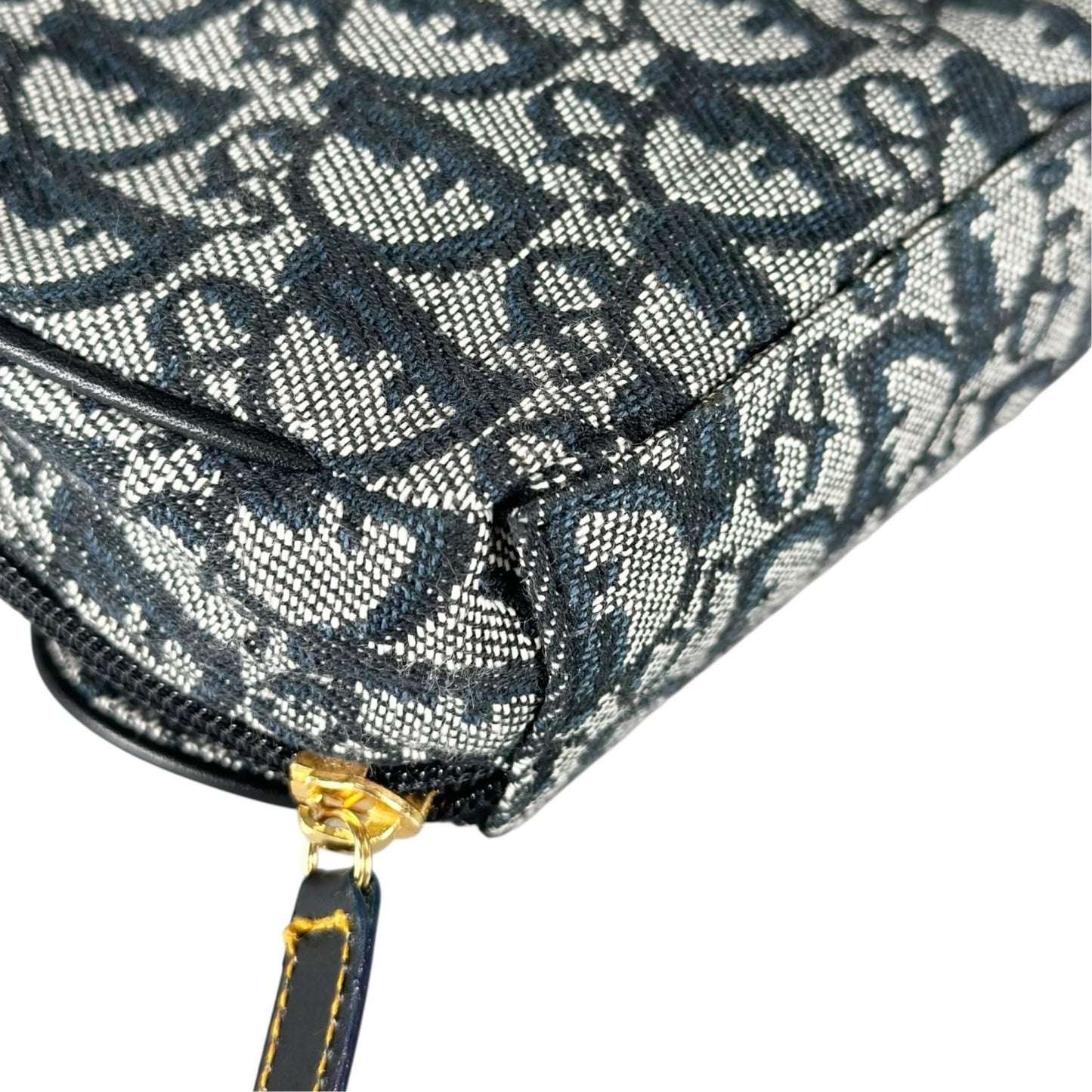 Dior Trotter Saddle Pouch Canvas Navy — view 8